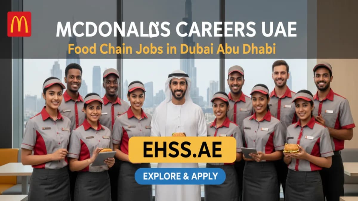 McDonald's Careers UAE 2026: Crew & Mgmt Trainee Jobs