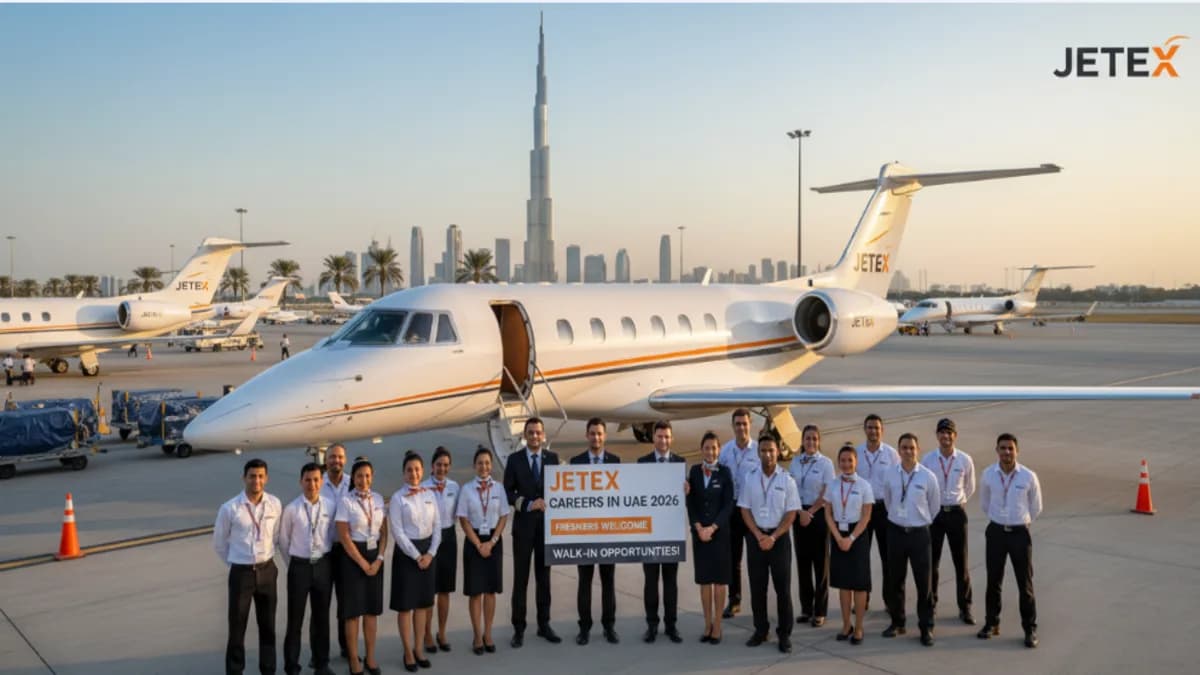 Jetex Careers in UAE 2026 – Freshers Welcome Private Aviation Jobs