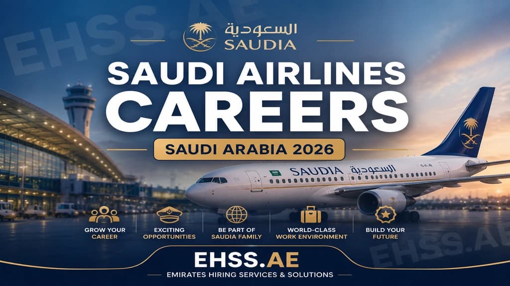 Saudi Airlines Careers Saudi Arabia 2026: Latest Jobs, Salary, Cabin Crew & Pilot Vacancies