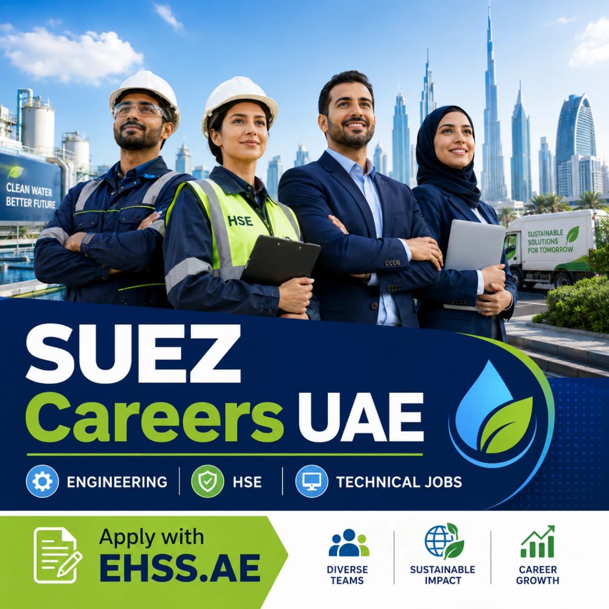 SUEZ Careers UAE 2026: Latest Coordination, HSE, GIS, CAD & Engineering Jobs