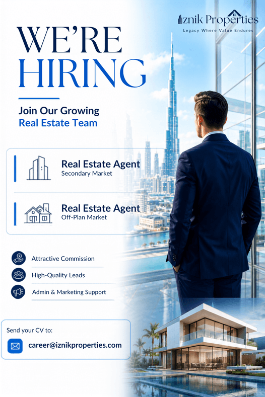 Iznik Properties Jobs in Dubai UAE