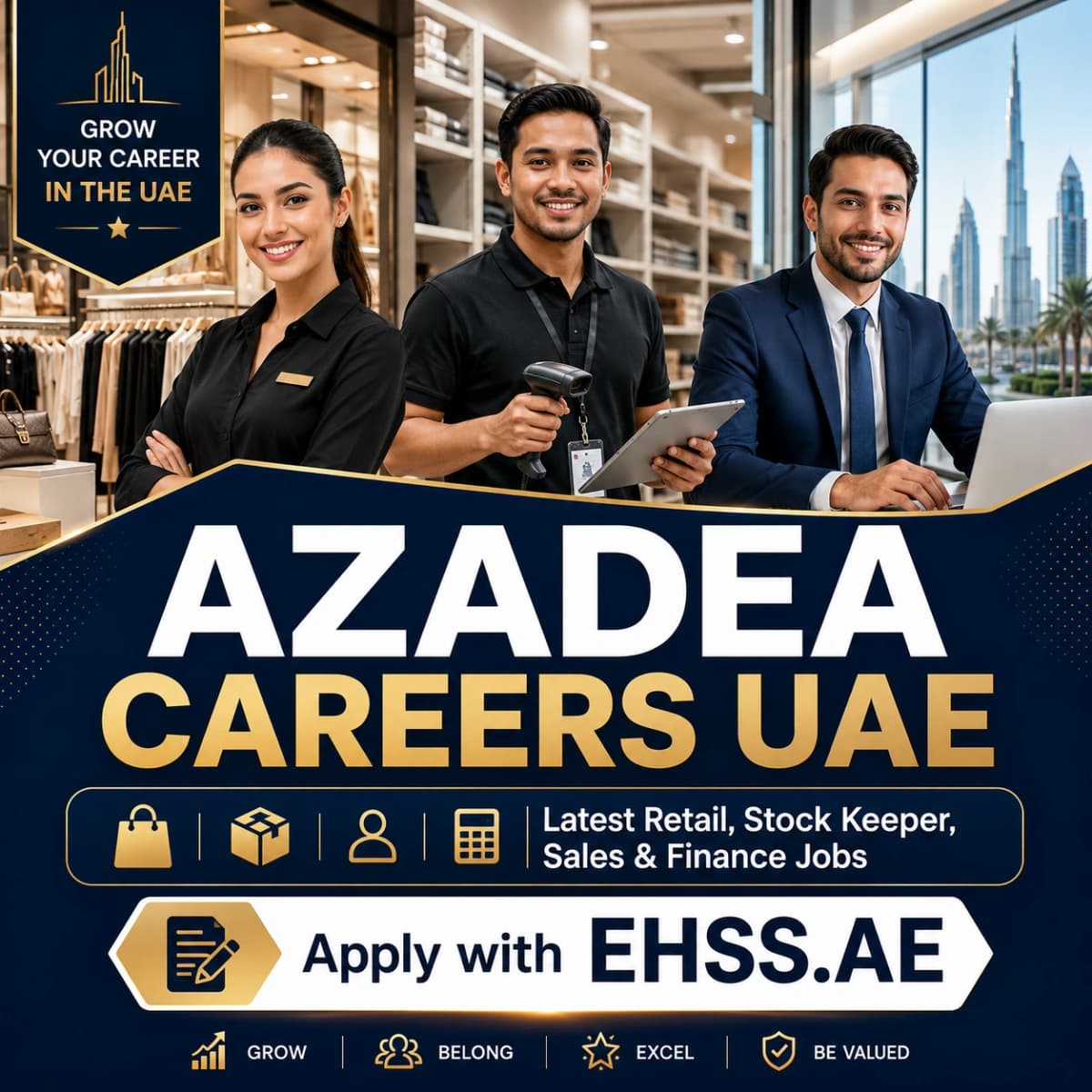 Azadea Careers UAE: Latest Retail, Stock Keeper, Sales & Finance Jobs