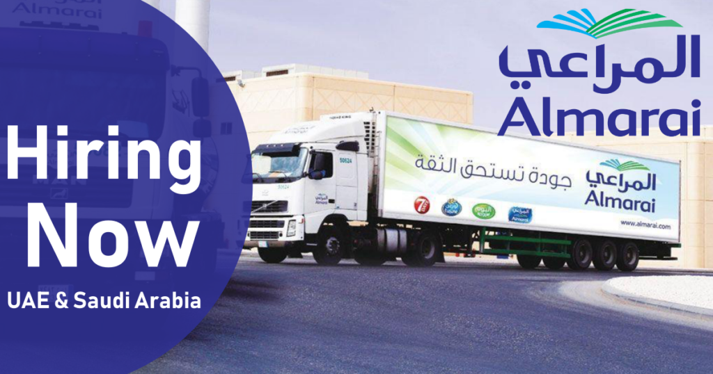 Almarai Career Openings in Saudi Arabia 2025 Recruiting Now
