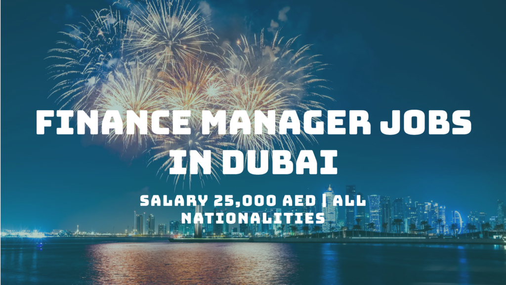 Finance Manager Jobs in Dubai EHSS.AE