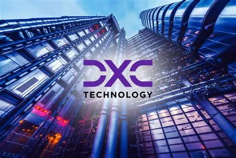 DXC Technology careers in UAE — tech professional with Dubai skyline background.