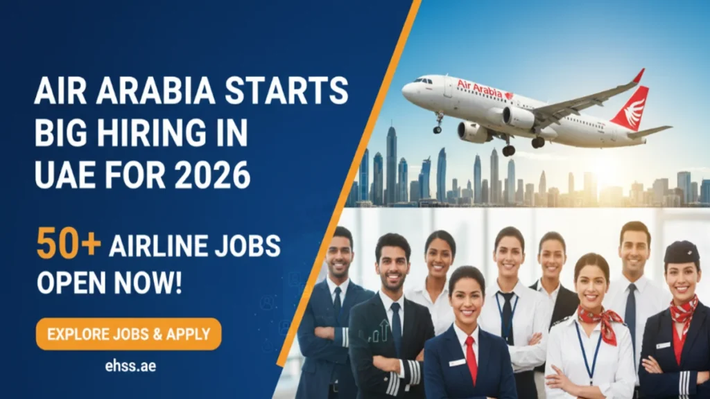 Air Arabia Starts Big Hiring in UAE for 2026: 50+ Airline Jobs Open Now!