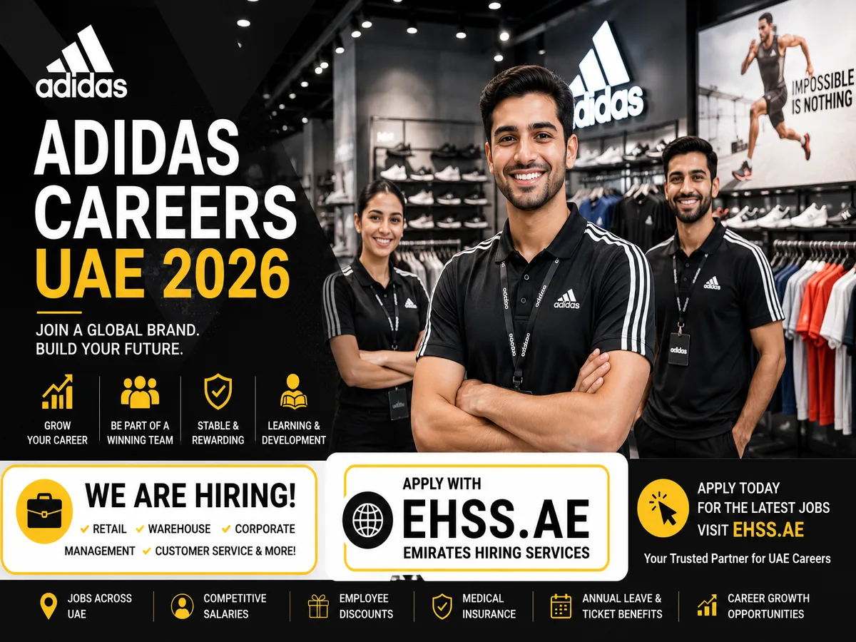 Adidas Careers UAE 2026: Latest Retail, Store & Corporate Jobs in Dubai