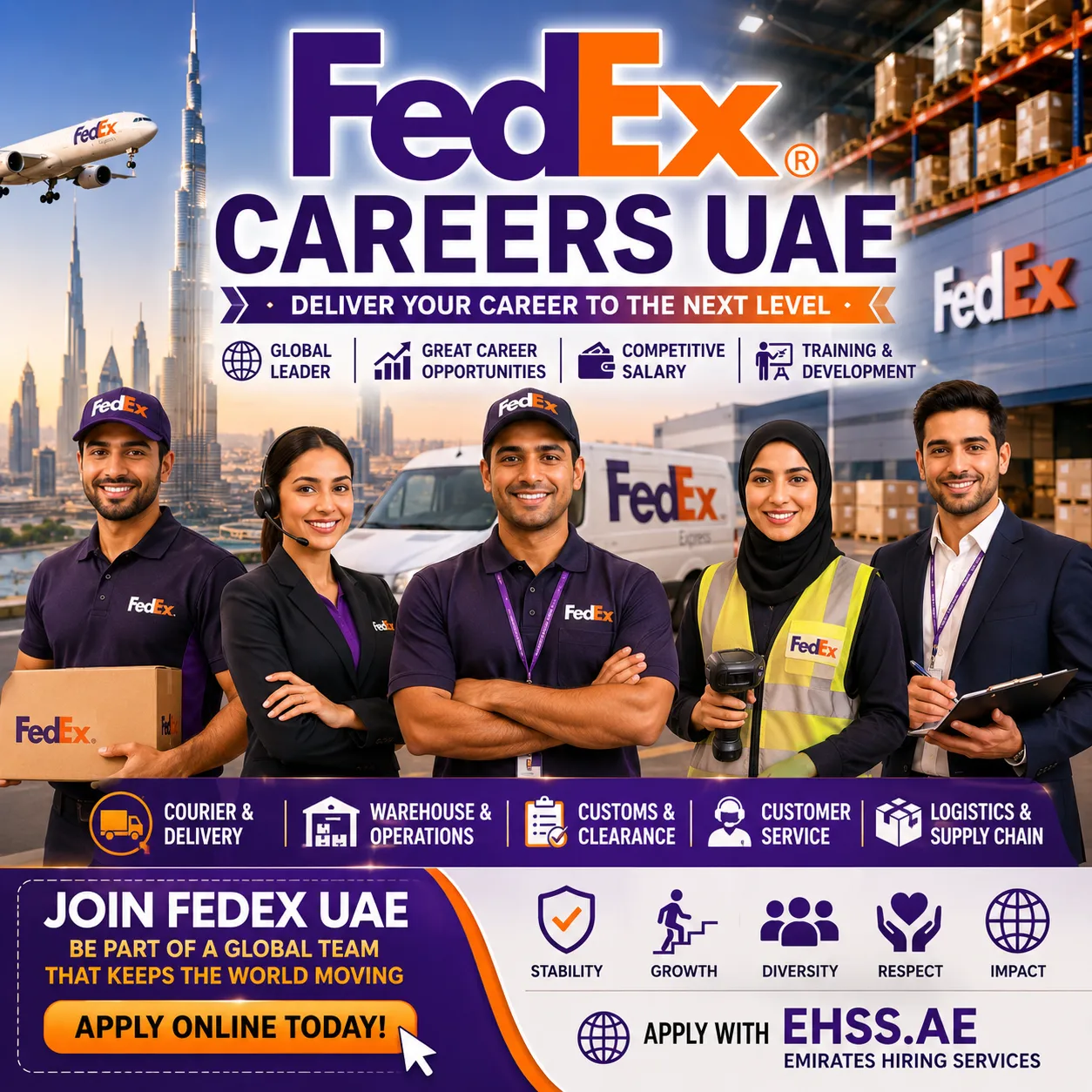 FedEx Careers UAE: Courier, Logistics, Warehouse Jobs & Apply Online