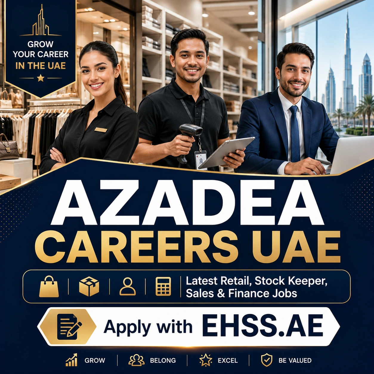 Azadea Careers UAE: Latest Retail, Stock Keeper, Sales & Finance Jobs