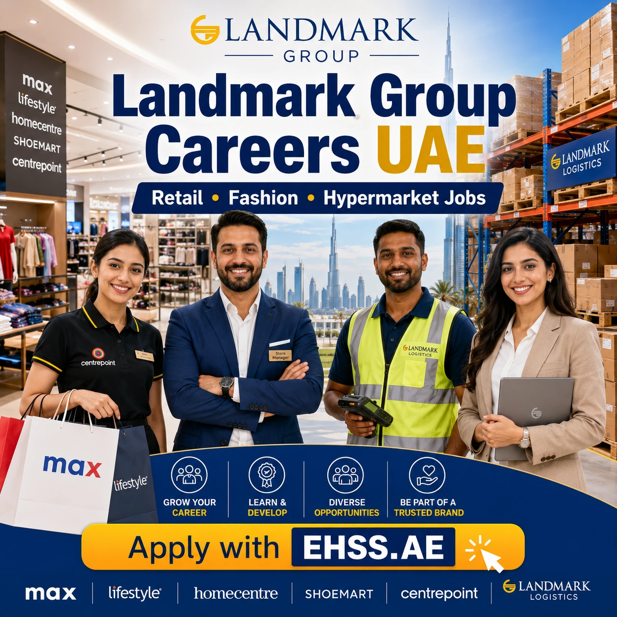 Landmark Group Careers UAE 2026– Retail, Hospitality & More