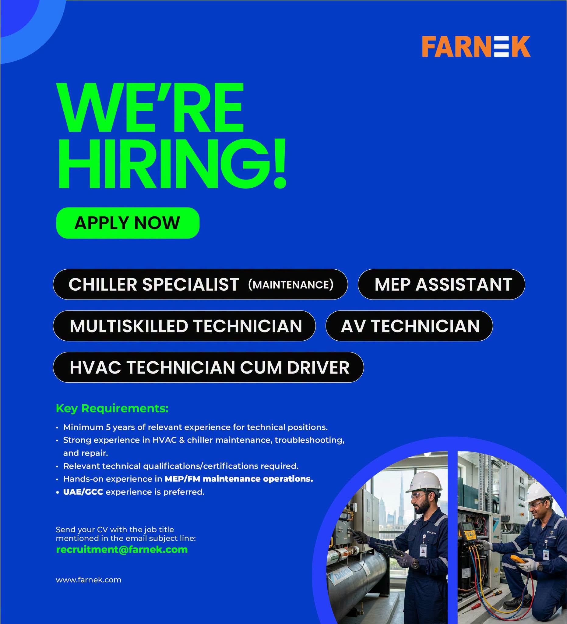 Farnek Careers UAE 2026: New Jobs