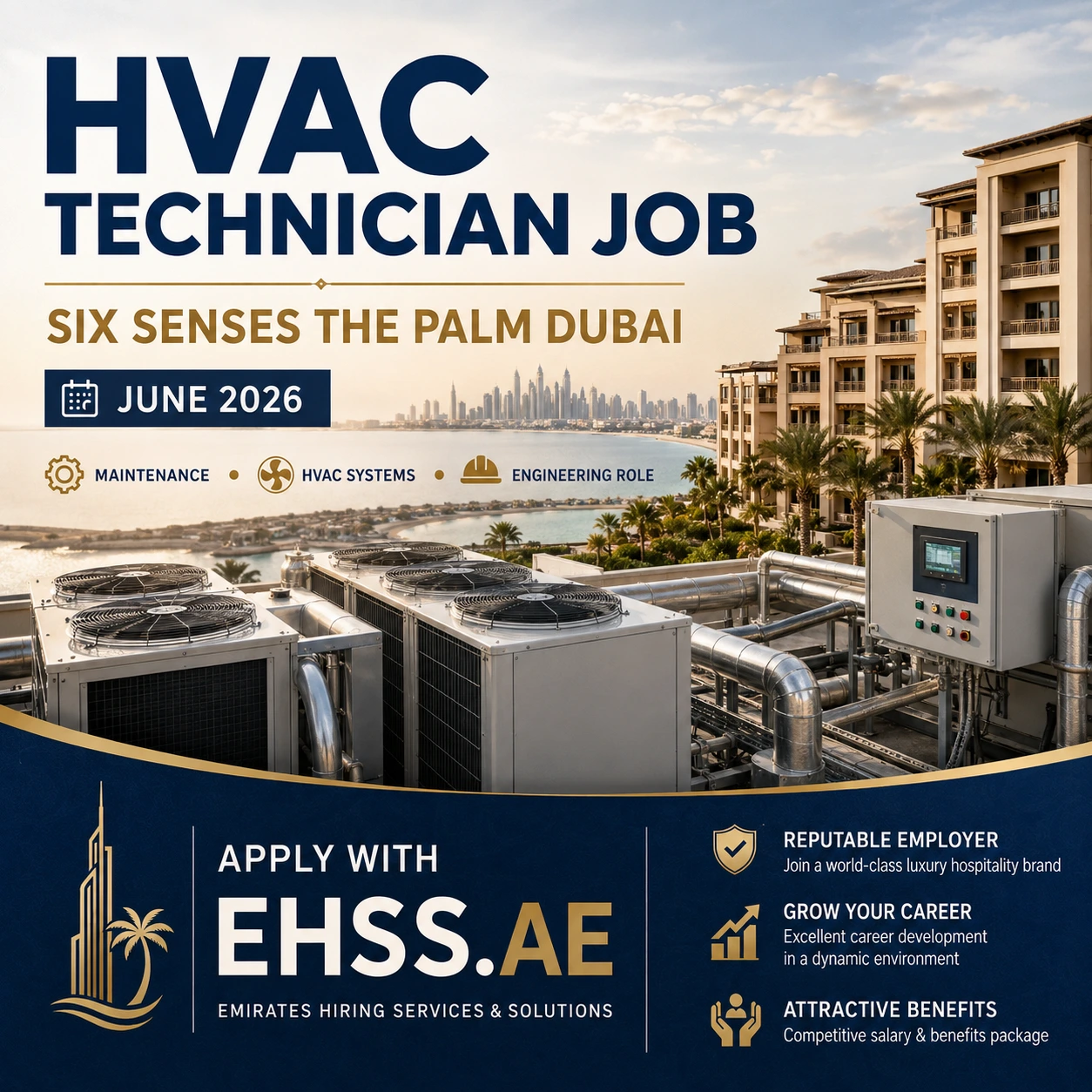 HVAC Technician Job at Six Senses The Palm Dubai June 2026