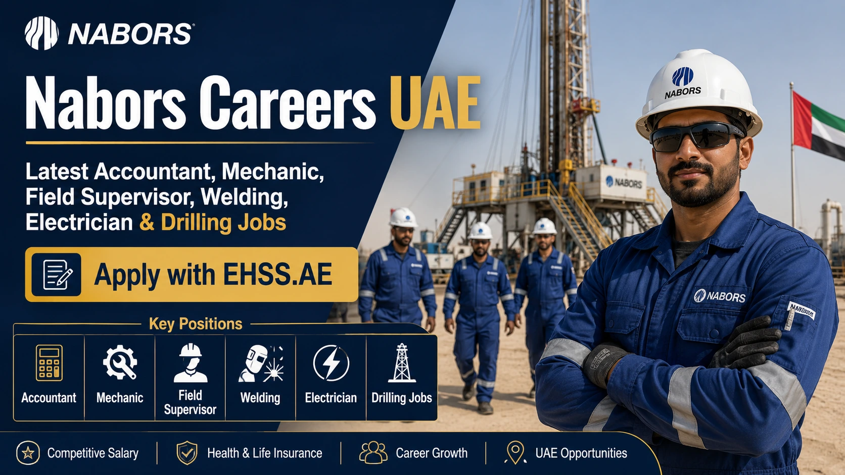 Nabors Careers UAE 2026: Latest Accountant, Mechanic, Field Supervisor, Welding, Electrician & Drilling Jobs