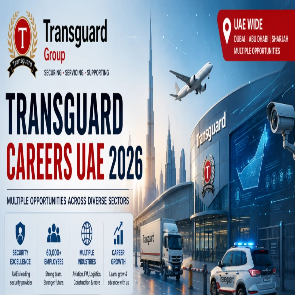 Transguard Careers UAE 2026: Latest Security Guard, Airside Operations, Payroll, Transport & Facilities Jobs
