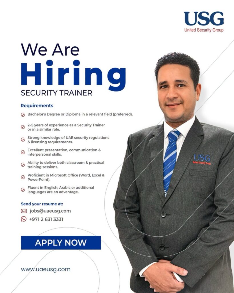 Security Trainer - USG UAE