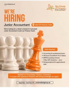Jr Accountant - Ala Group UAE