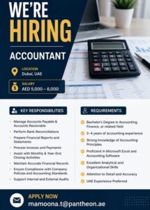 Accountant Job at Pantheon Dubai UAE