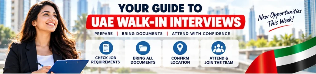 Walk in Interviews in UAE preparation checklist
